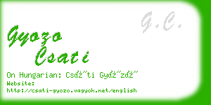 gyozo csati business card
